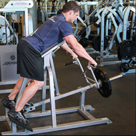 Exercise 4 Lats- step 1 - Lying T Bar Row