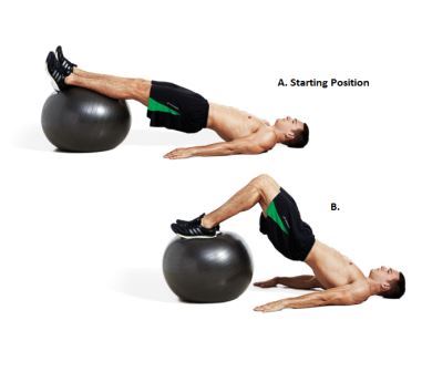 Exercise 5 Hamstring - Ball Leg Curl