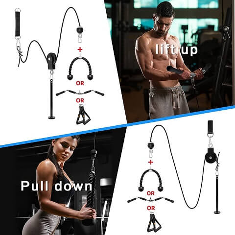 Antelife Fitness wall-mounted cable pulley for pullup and liftdown workouts