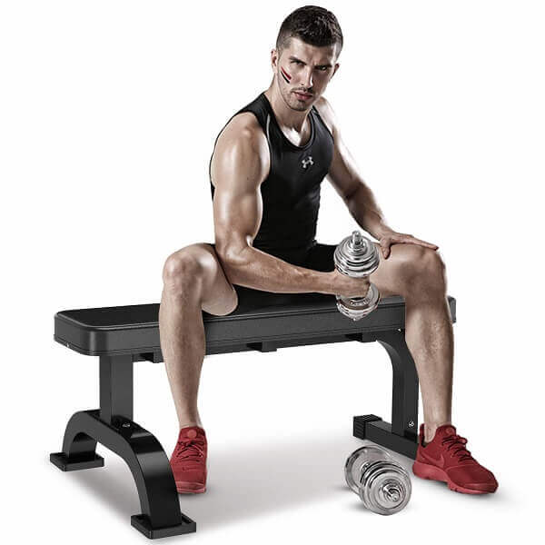Best Compact Weight Bench - 3 YOLEO Utility Flat Bench for Dumbbell Training