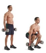 Exercise 5 Thighs - Weighted Narrow Squats