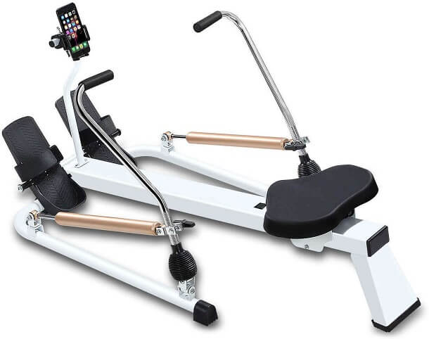 Fitbill Rowing Machine with Workout App Hydraulic Resistance
