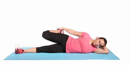 Lying Quad Stretch