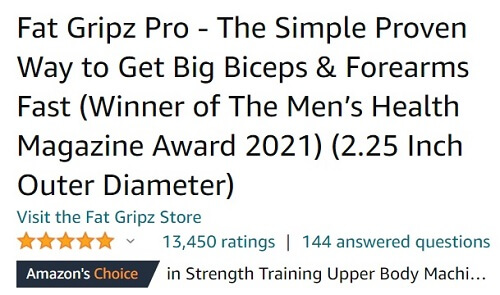 Summary of customer reviews for Fat Grapez Pro at Amazon store