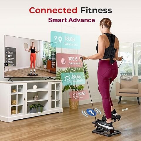 Sunny Health & Fitness Mini Stepper Smart Advance Machine