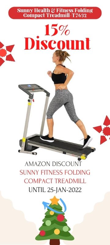 Sunny Treadmill Offer 15% from Amazon expire 25-jan-22