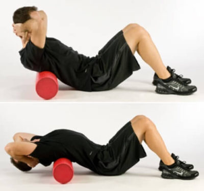 Warm up back - Foam Roller Back Extension