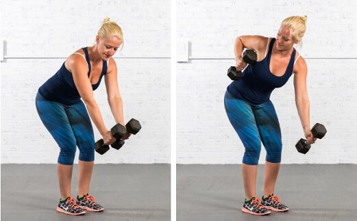 Alternate Bent Over Row for Women Lats