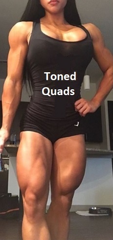 Toned Quad Muscles