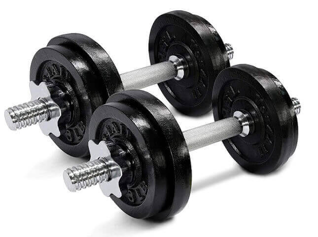 Yes4All Adjustable Dumbbells 50 lbs with Connector Options