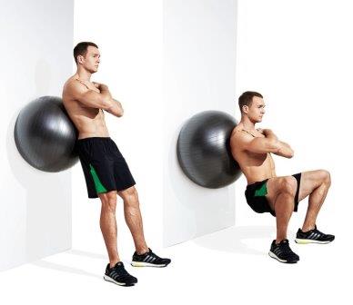 quad exercise 3 - Wall Sit